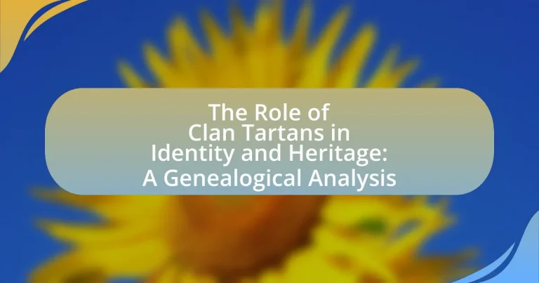 The Role of Clan Tartans in Identity and Heritage: A Genealogical Analysis